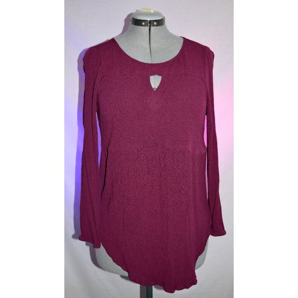 Torrid Wine Blouse size 00 (10-12) - Picture 1 of 7